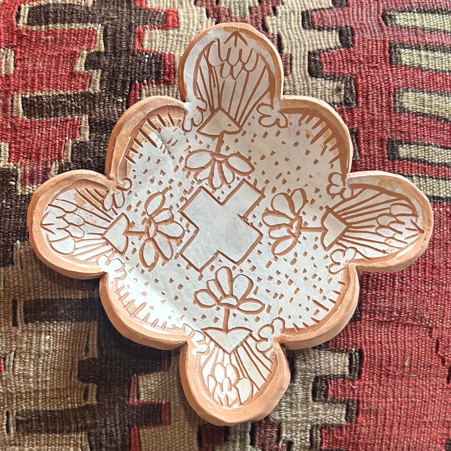 Tray Terra Cotta Scalloped by Genuine Oklahoma Souvenirs (925013)