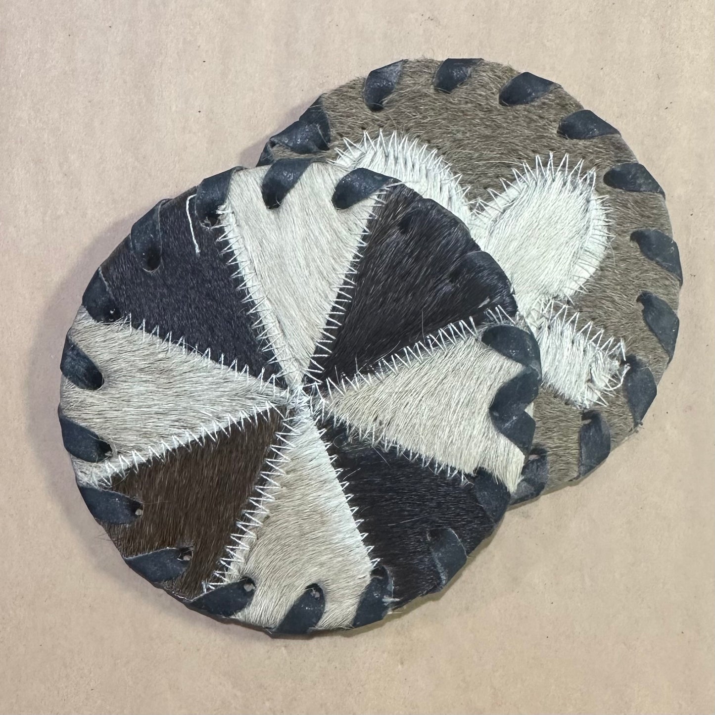 Cowhide Coaster