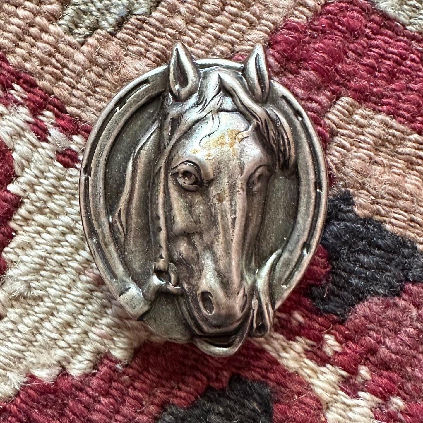 Hat Pin Silver Horse