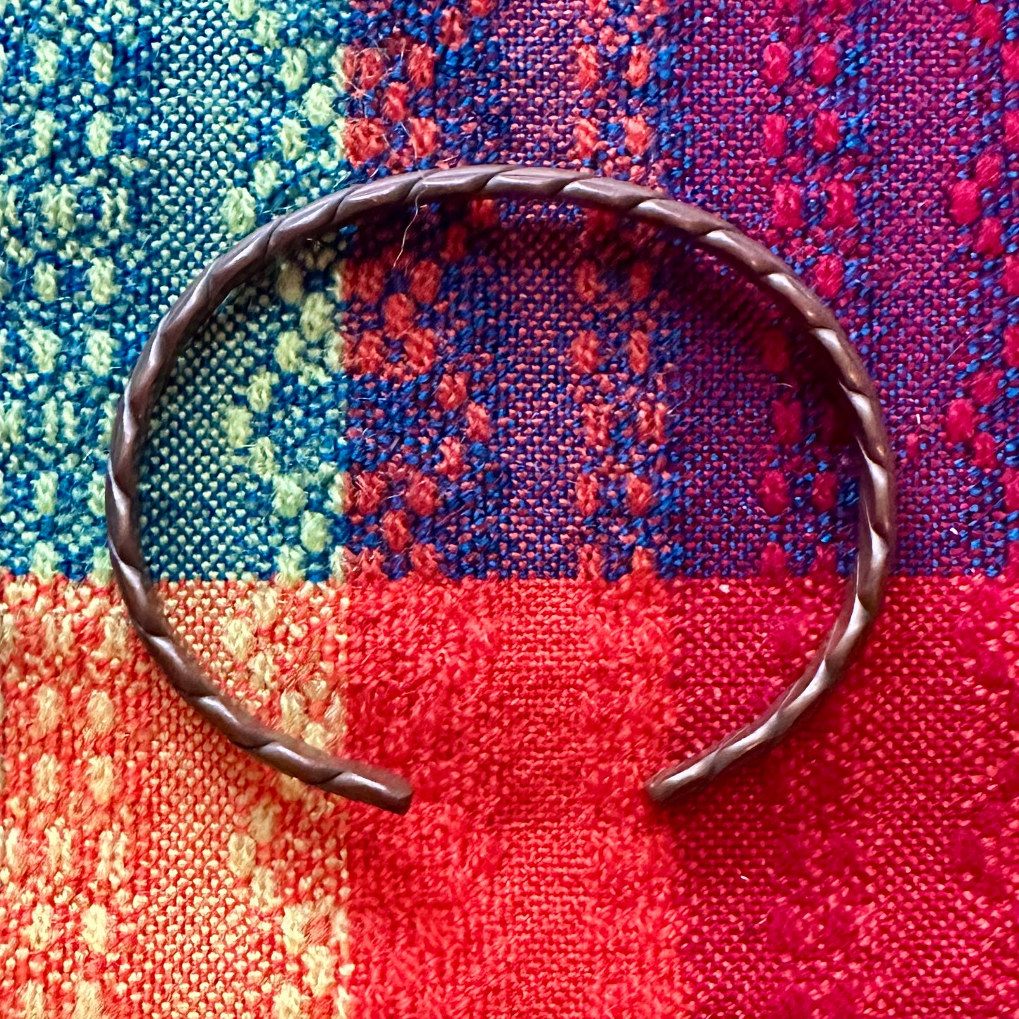 Bracelet Braided Copper Cuff
