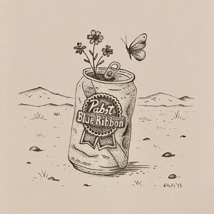 Blue Ribbon Beer 8x10 Print Kaci Fouts Art