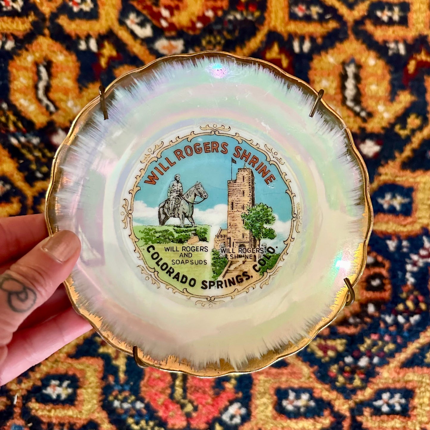 Decorative Plate Will Rogers Shrine Souvenir