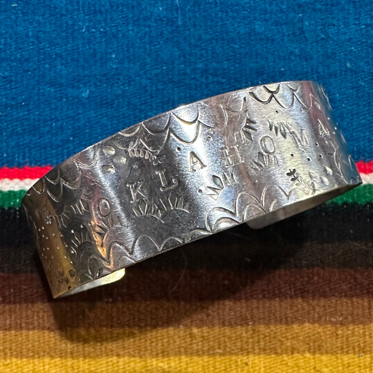 Cuff Oklahoma Stamped by Genuine Oklahoma Souvenirs (925CG1)