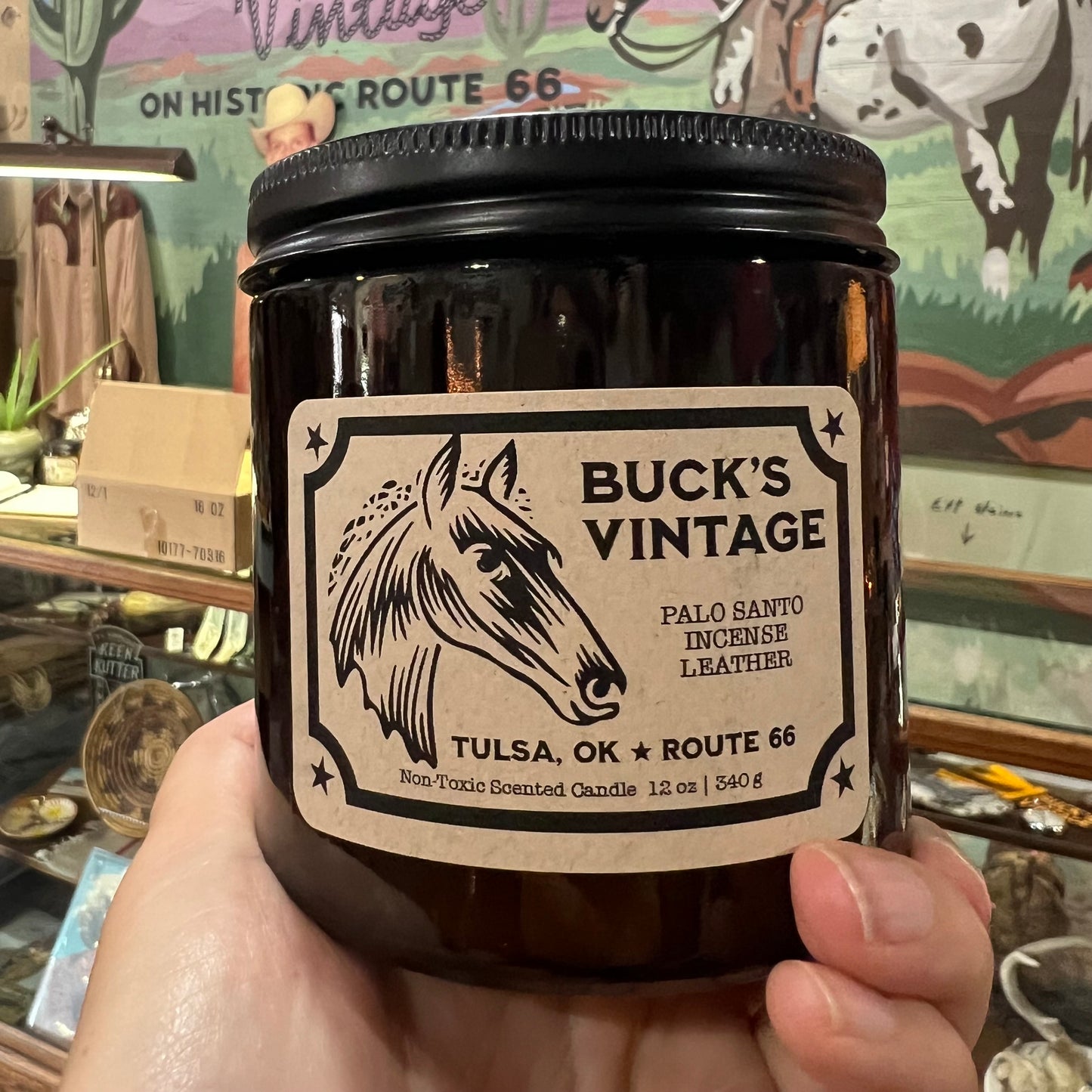 Buck’s Vintage Candle 7.2 oz and 12 oz