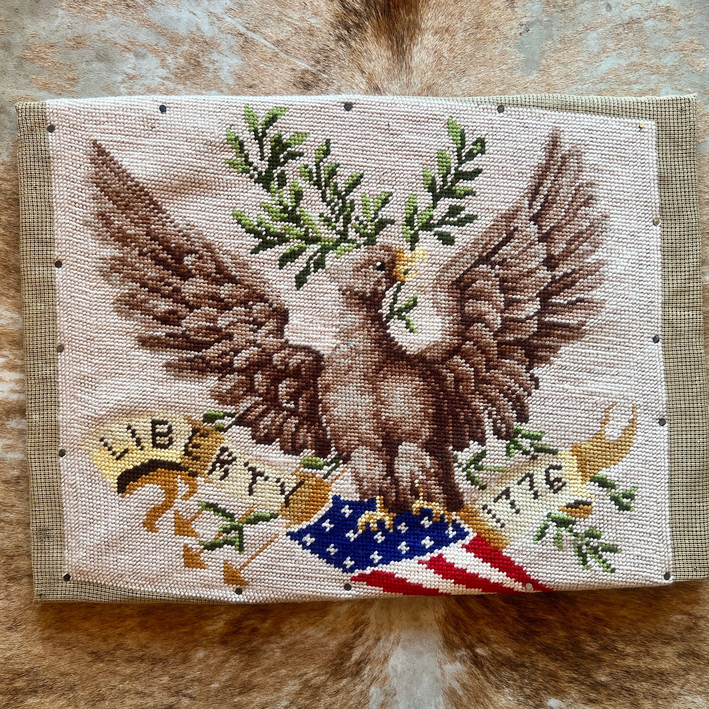 Art American Federal Style Eagle Needlepoint
