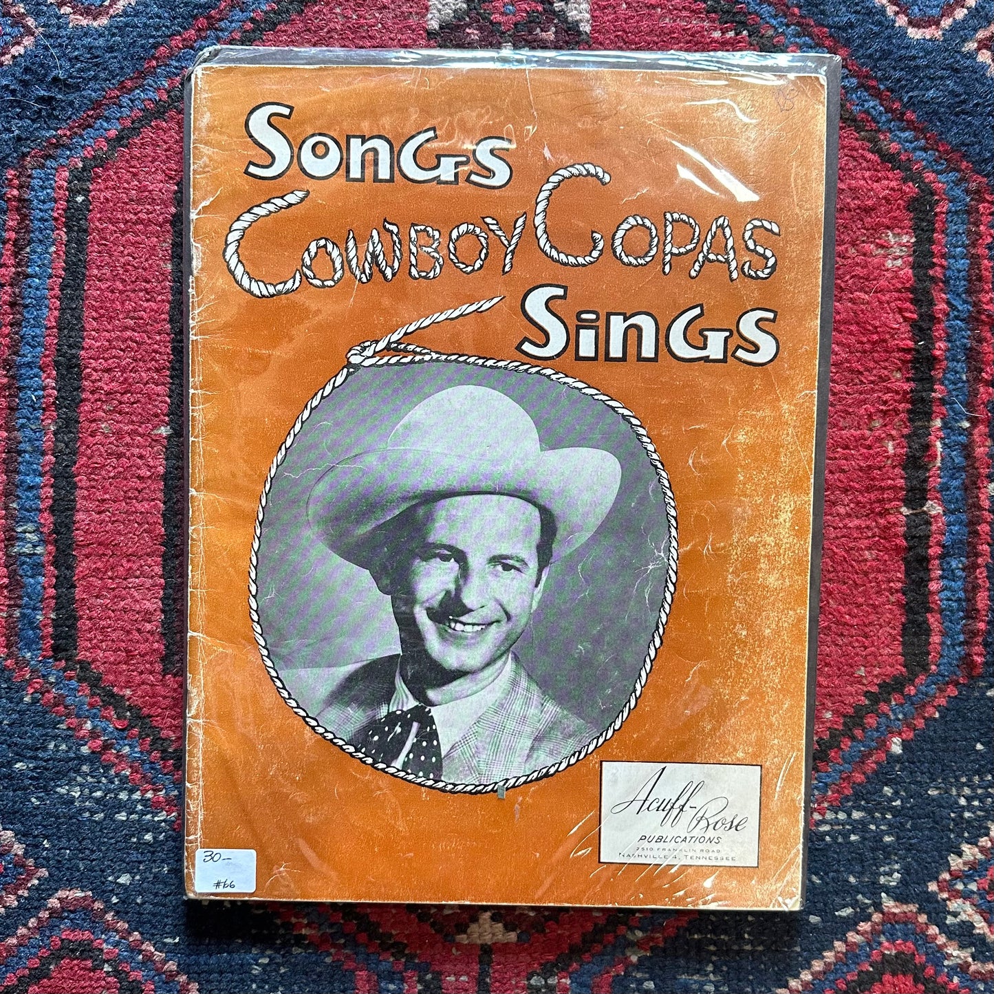 Music Book Songs Cowboy Copas Sing