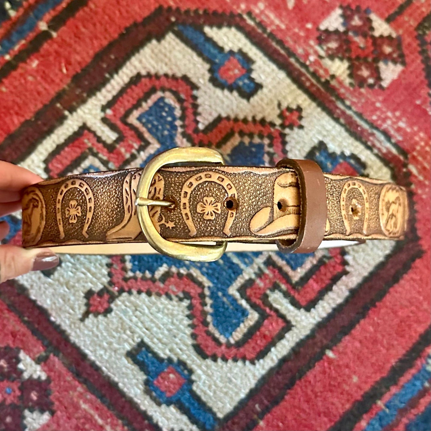 Belt Kids Tooled "Drew"