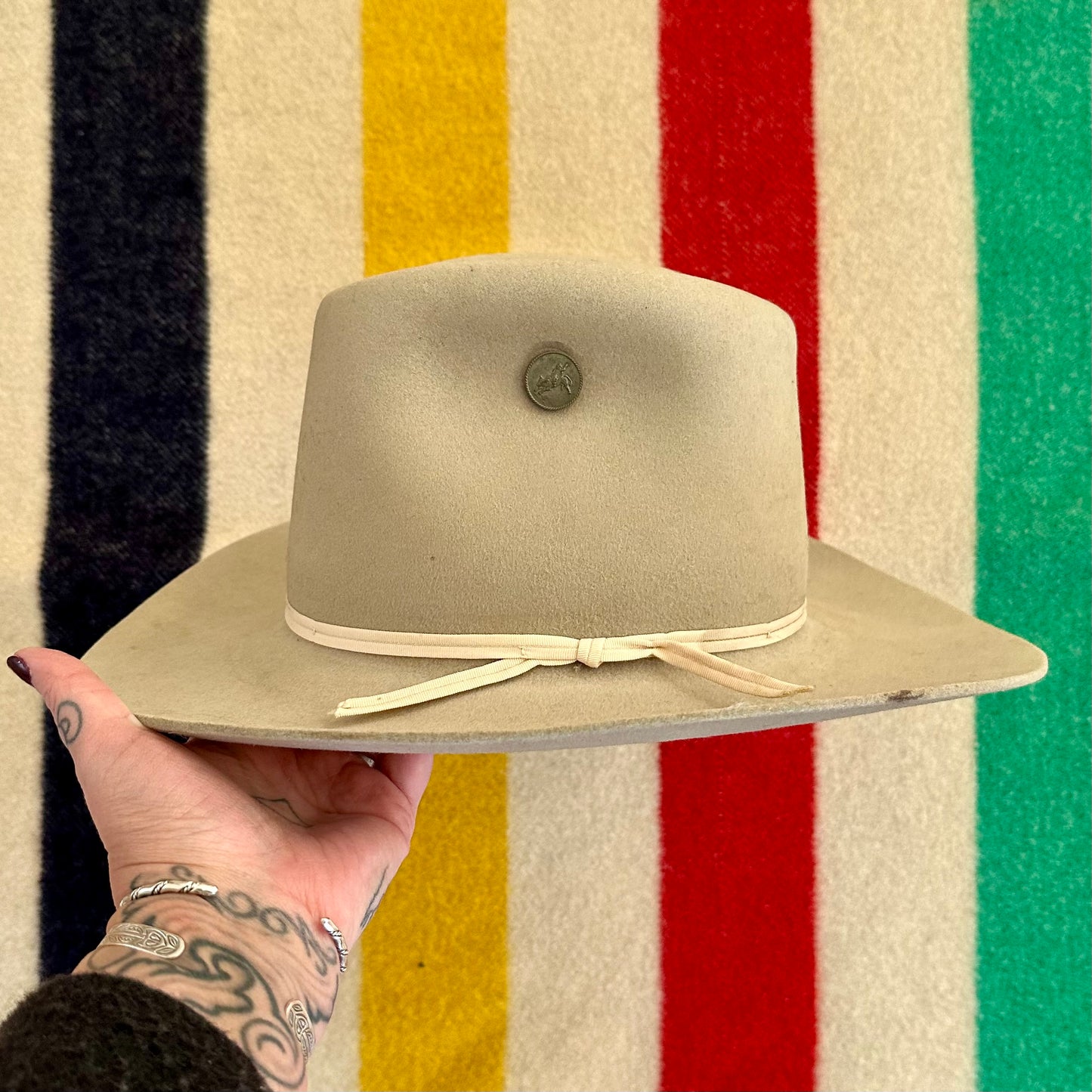 Western Hat with Pin