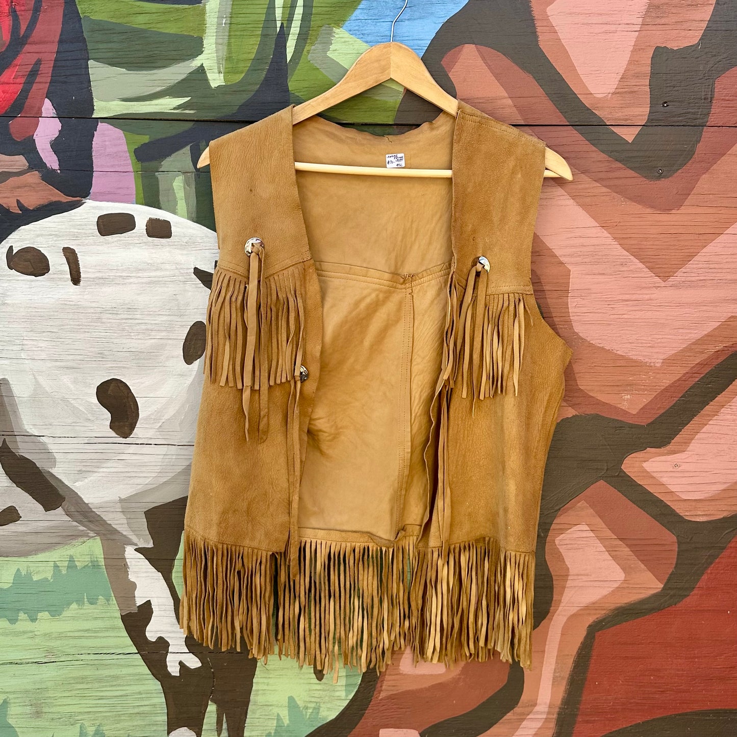 Vest Leather Fringe