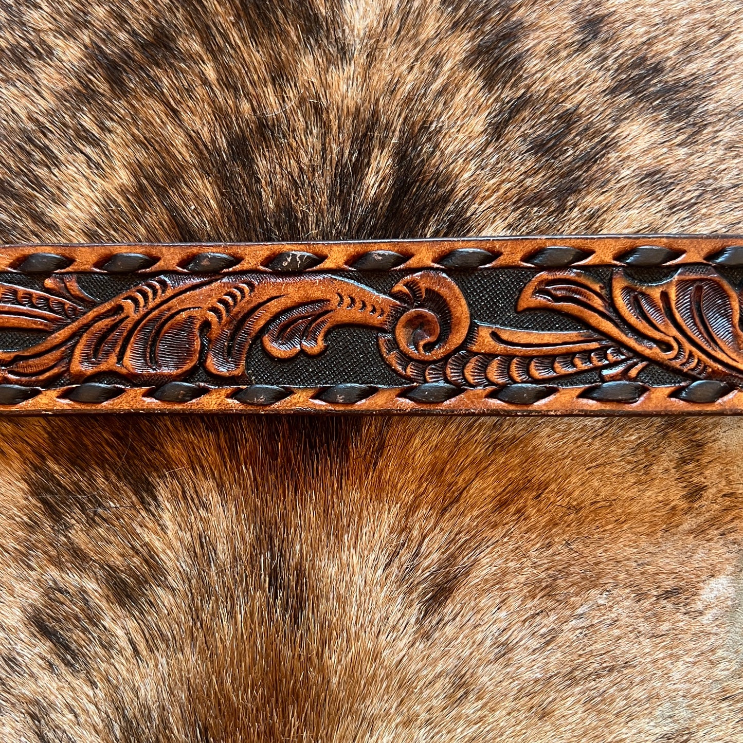 Belt Embossed Brown & Black