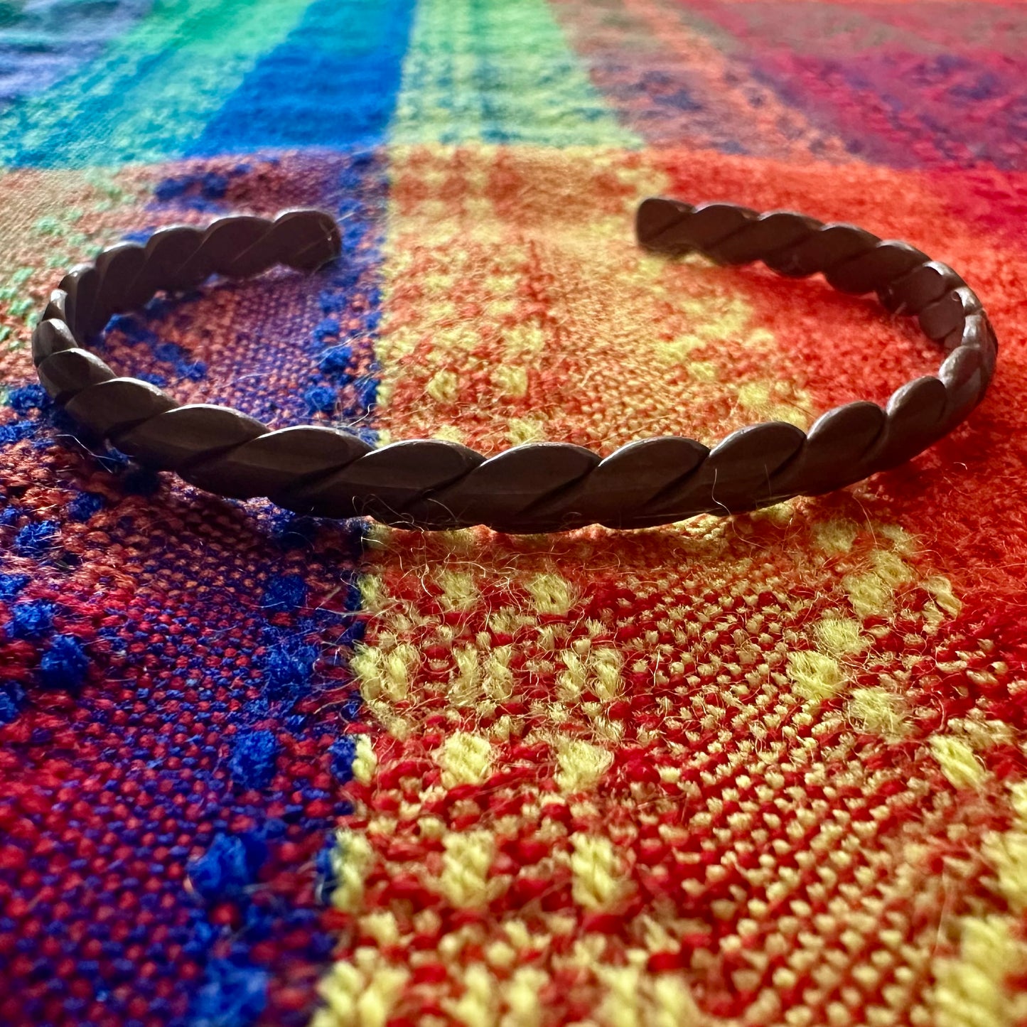 Bracelet Braided Copper Cuff