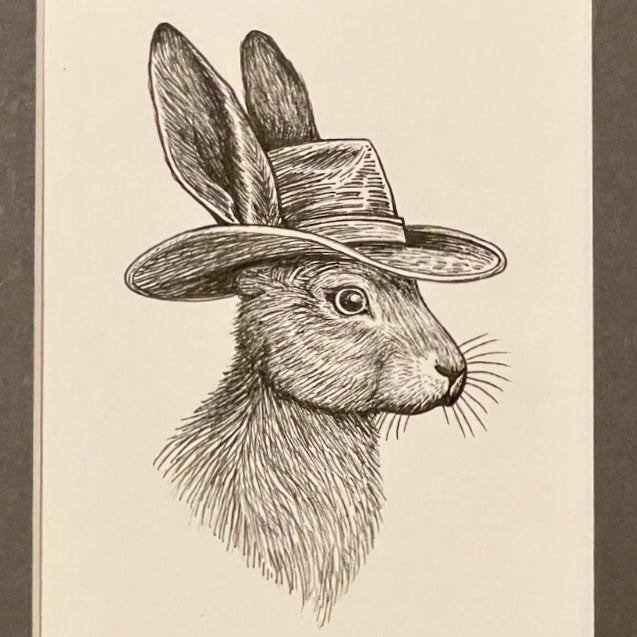 Hare 8x10 Print Kaci Fouts Art