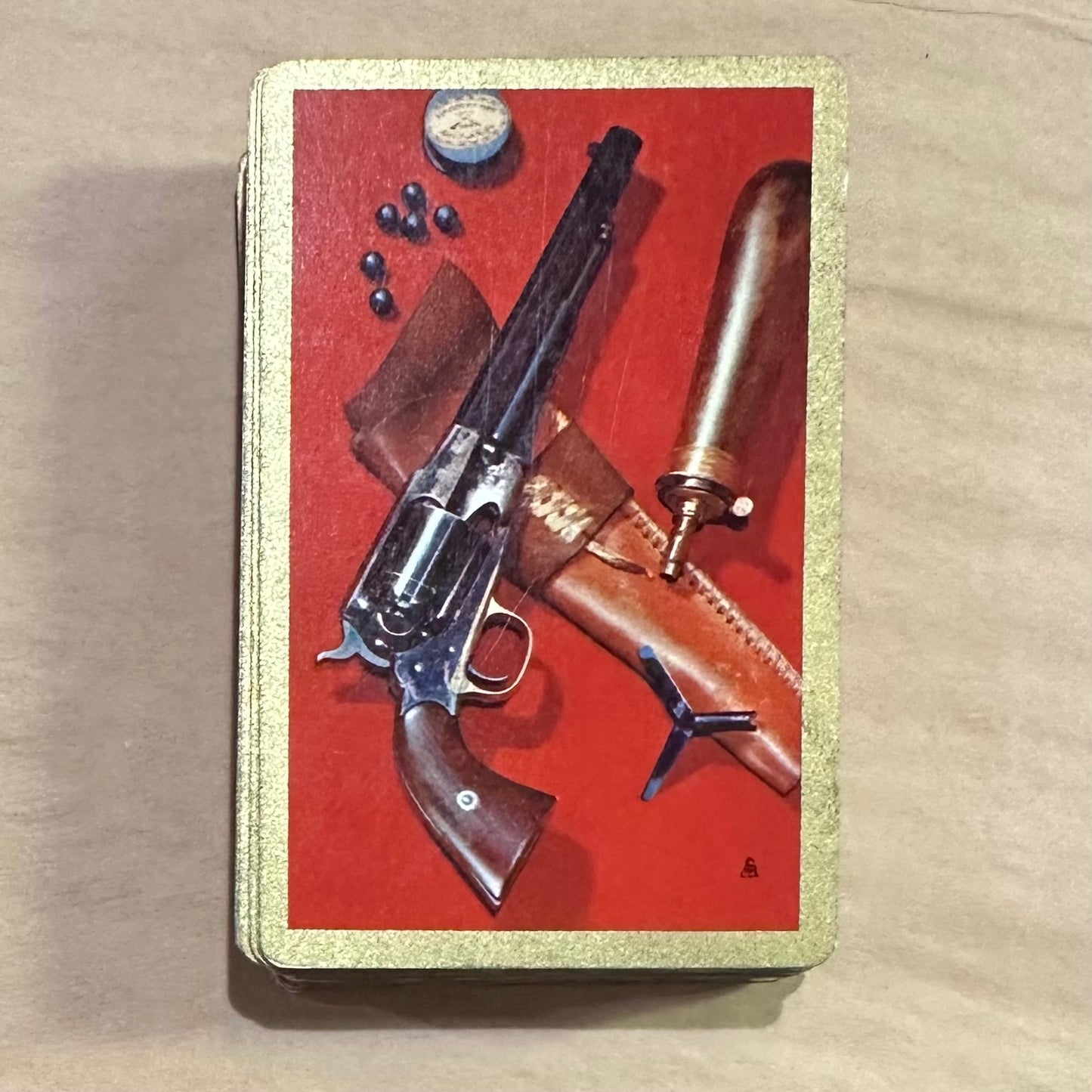 Playing Cards 50s Western Red