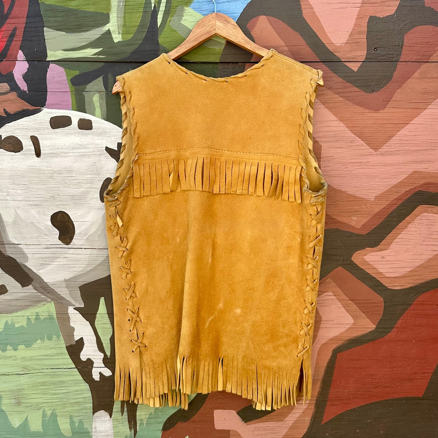 Vest Leather Fringe