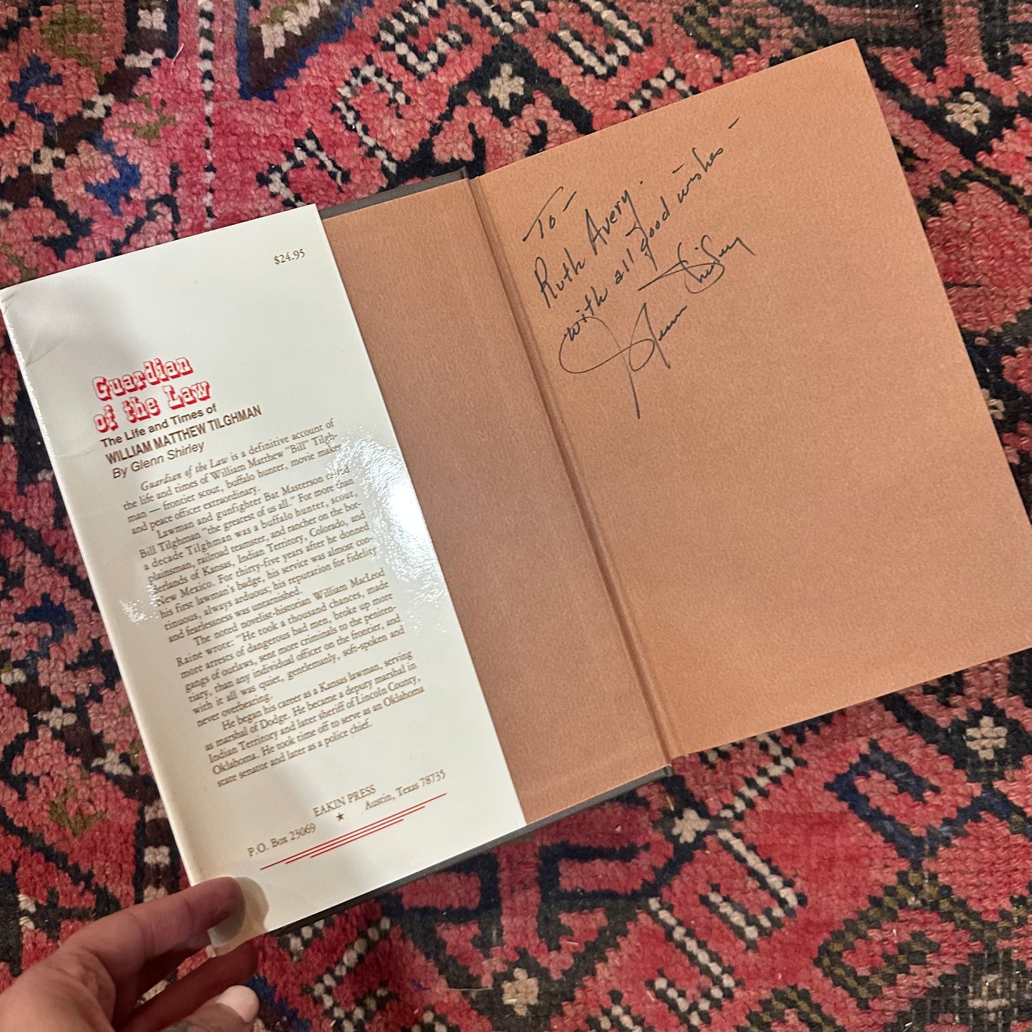 Book Guardian of the Law: The Life and Time of William Matthew Tilghman - signed copy