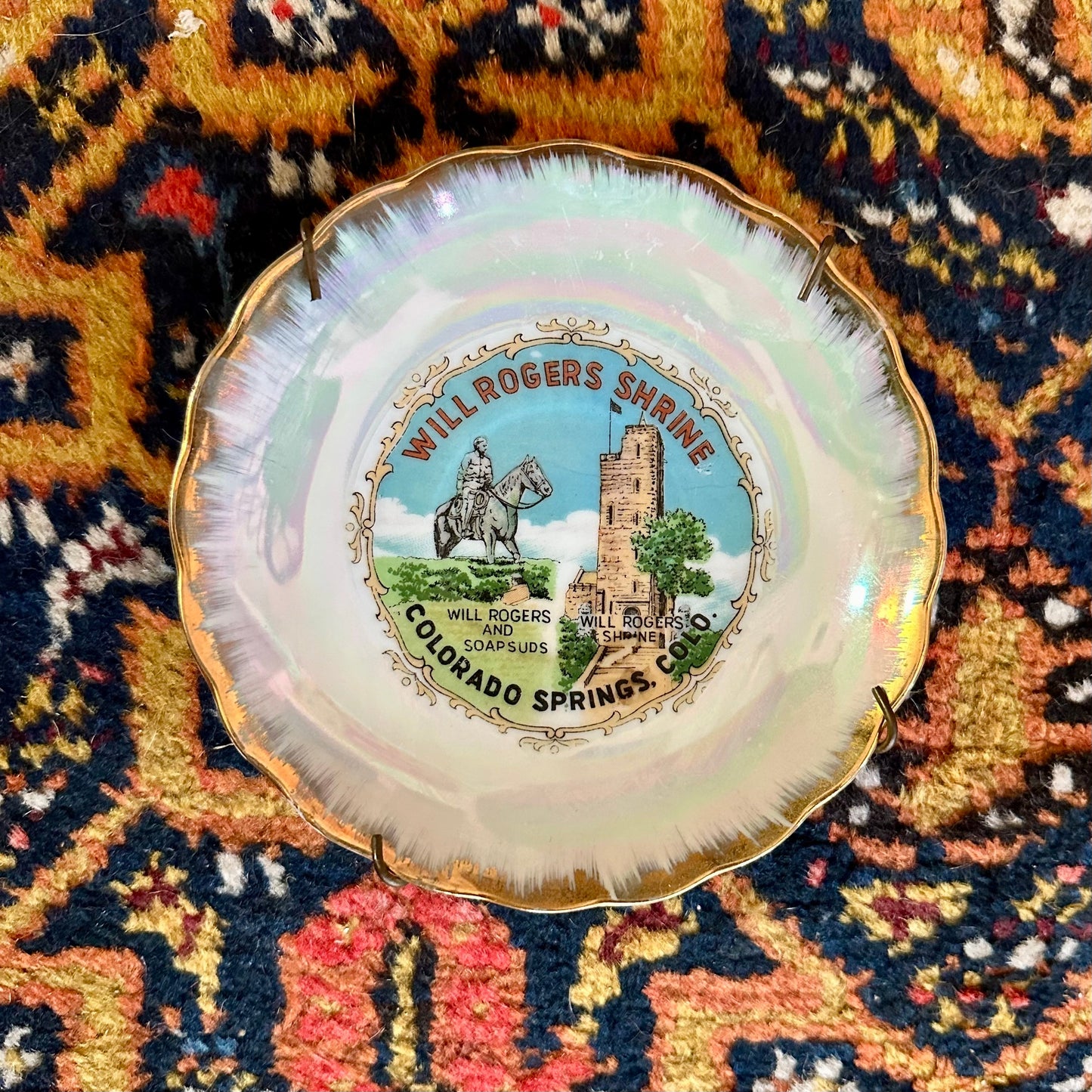 Decorative Plate Will Rogers Shrine Souvenir