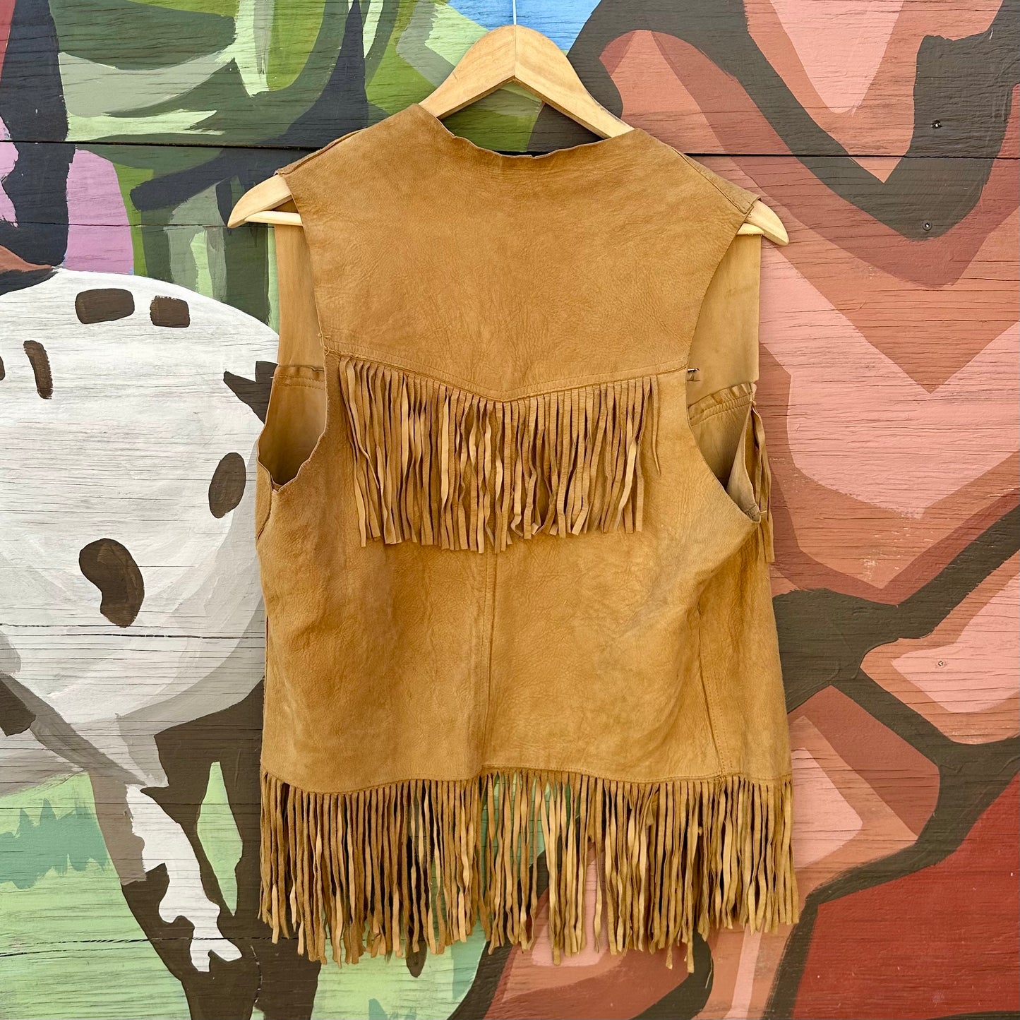Vest Leather Fringe