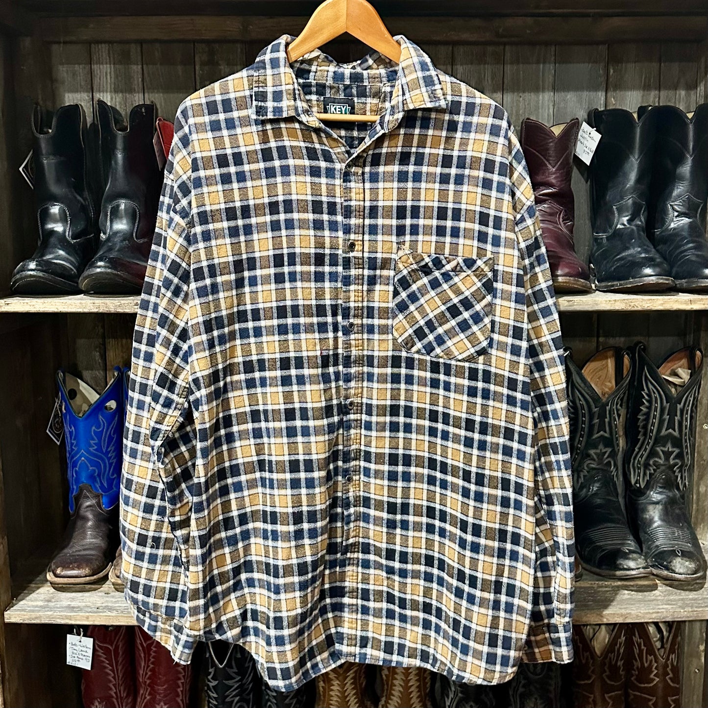 Button Down Flannel Key