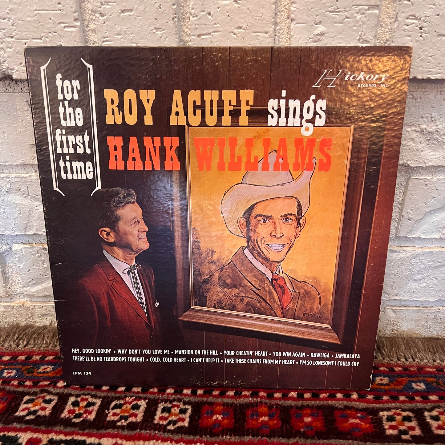 Vinyl Roy Acuff sings Hank Williams Signed cover