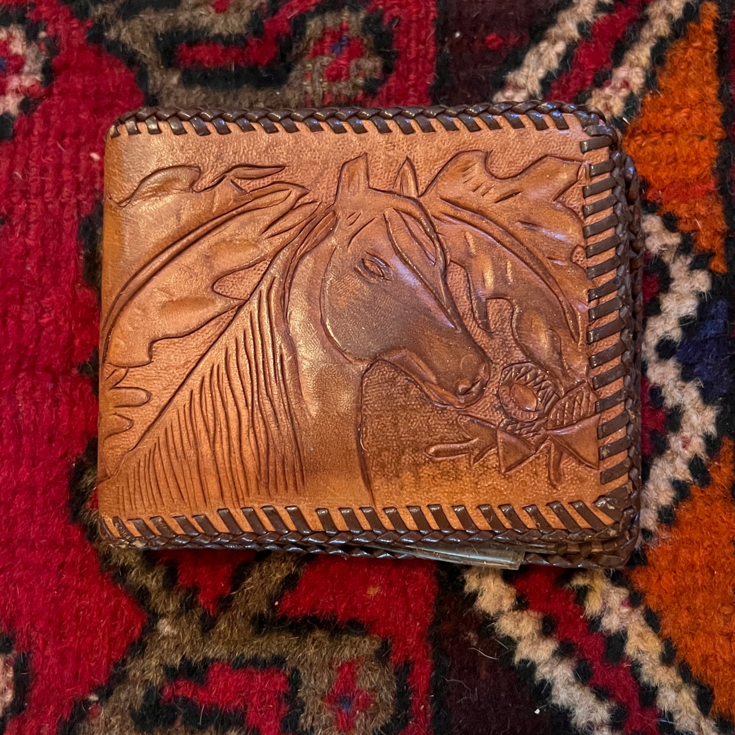 Wallet Tooled Horse