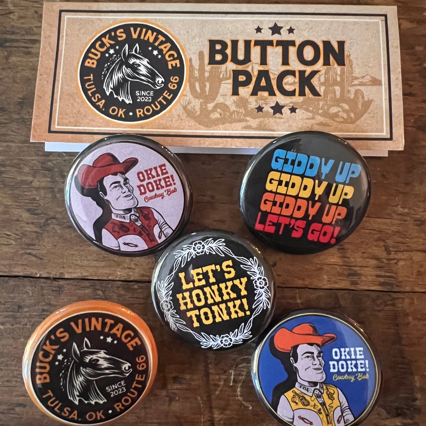 Buck’s Vintage Button Pack
