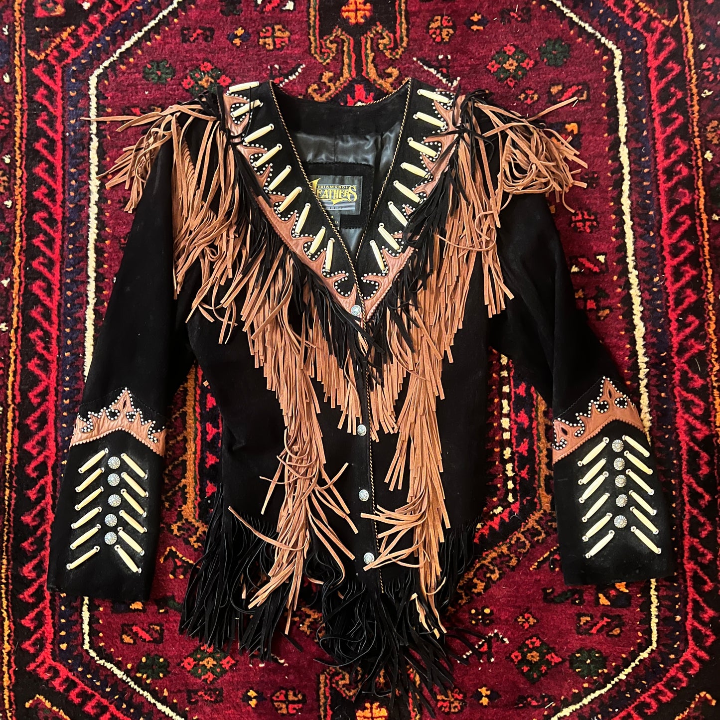 Jacket Leather Diamond Medium