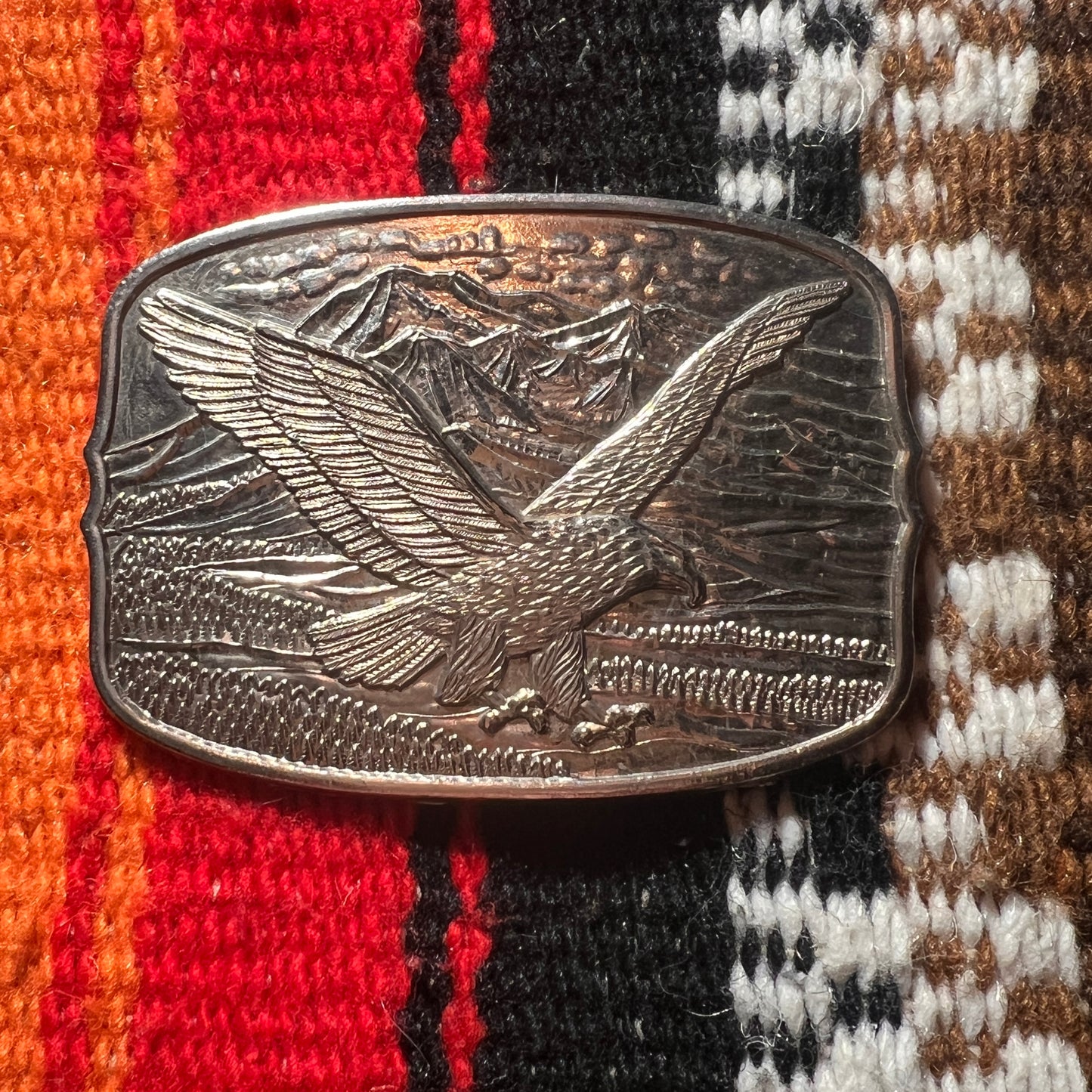 Belt Buckle Silver Eagle