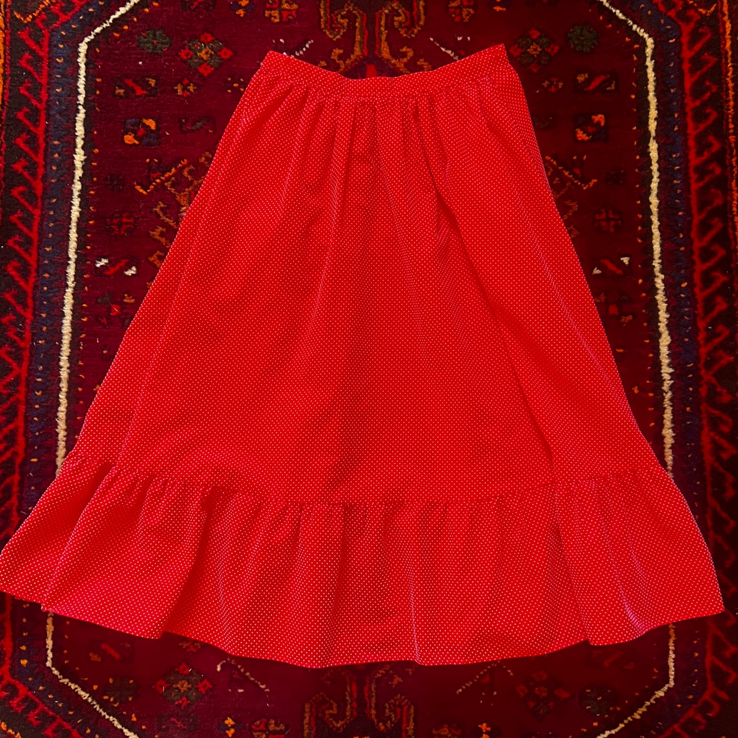 Skirt Red Polka Dot Small