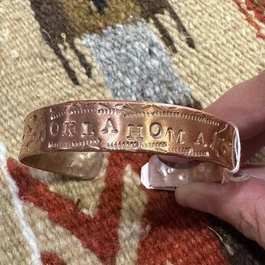 Cuff Copper Oklahoma by Genuine Oklahoma Souvenirs (925CC1)