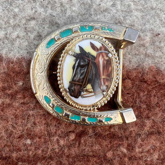 Belt Buckle Horse Buddies