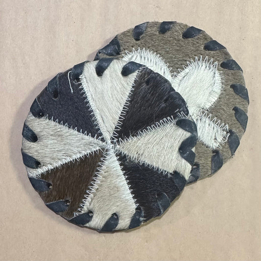 Cowhide Coaster
