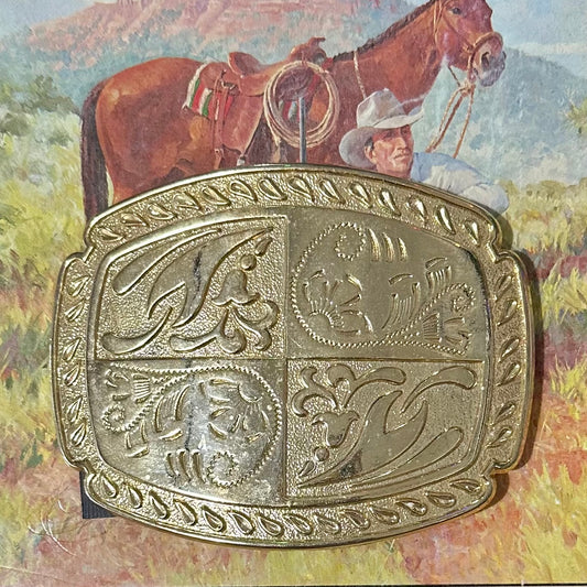 Belt Buckle Large Gold