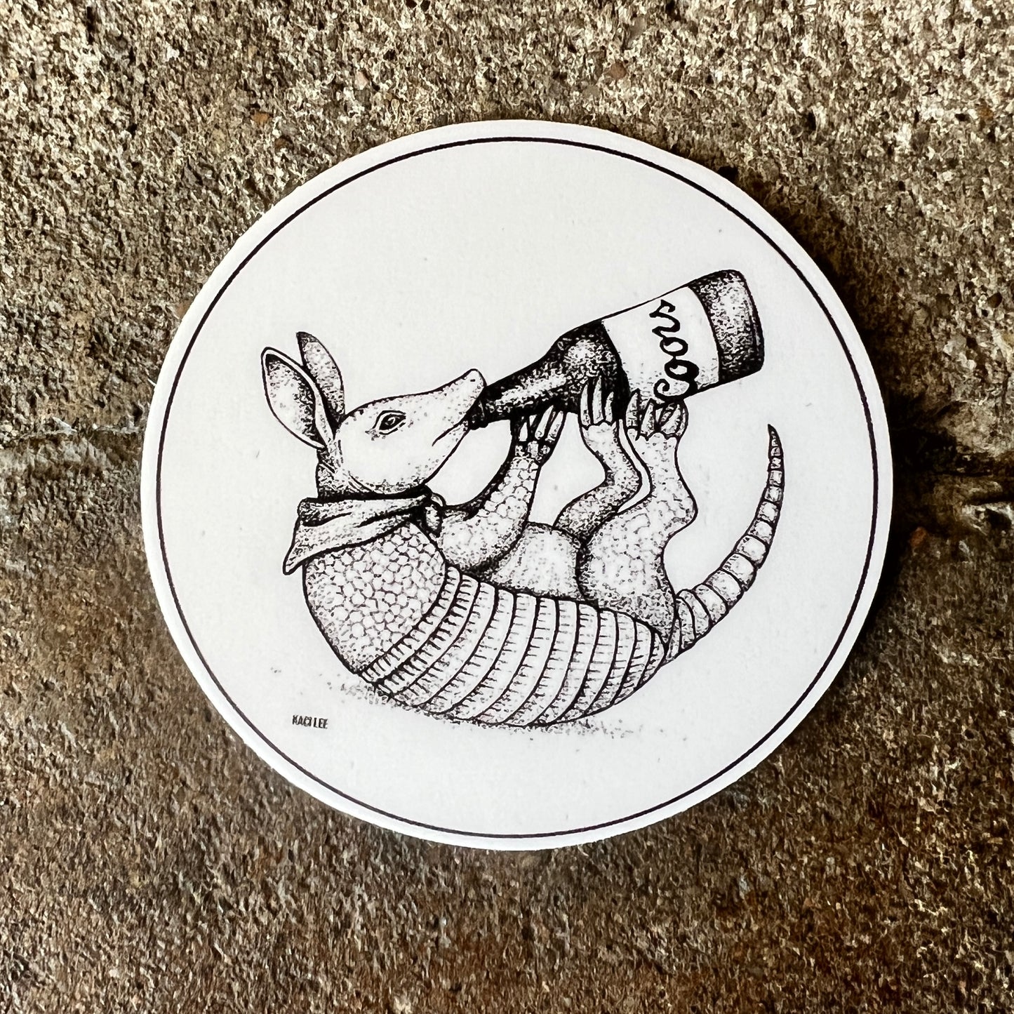 Armadillo by Mornin' Sticker Kaci Fouts
