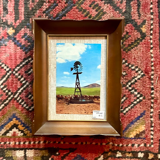 Framed Vintage Postcard