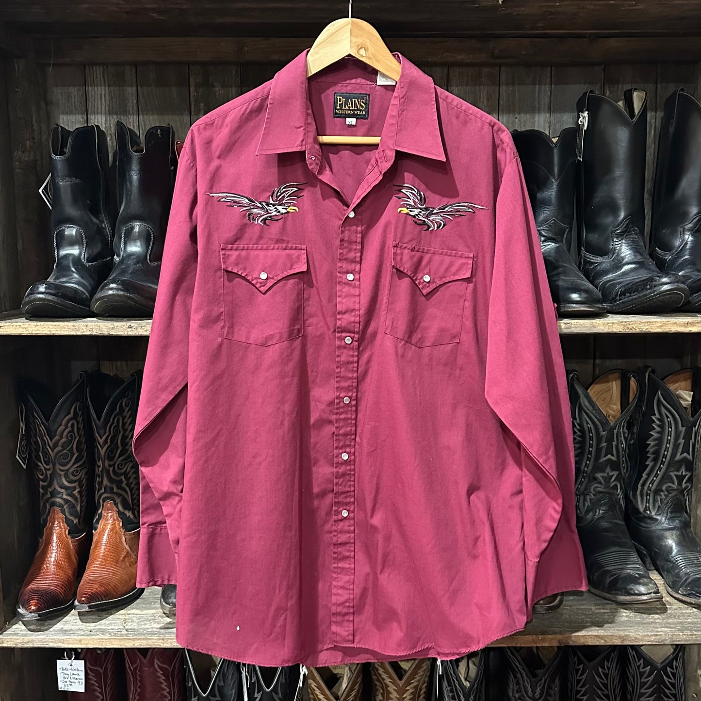 Pearl Snap LS Plains Eagle XL