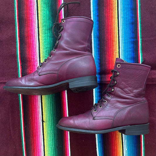 Western Boots Justin Lace-up 6