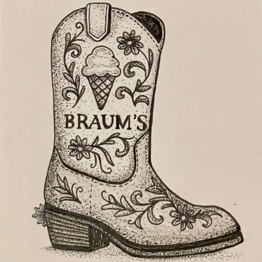 Braum's Boot 8x10 Print Kaci Fouts Art