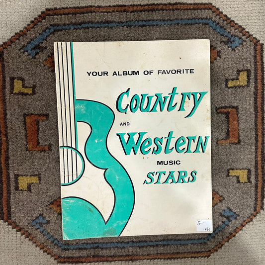 Music Book Your Album of Favorite Country and Western Stars