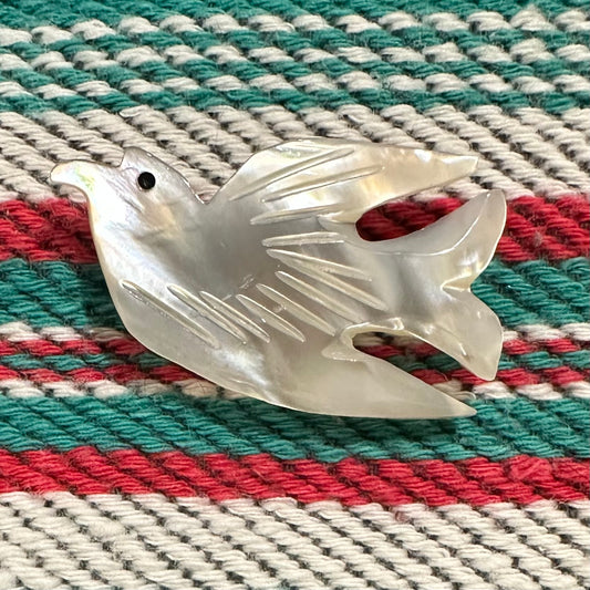 Brooch Mother of Pearl Bird Pin