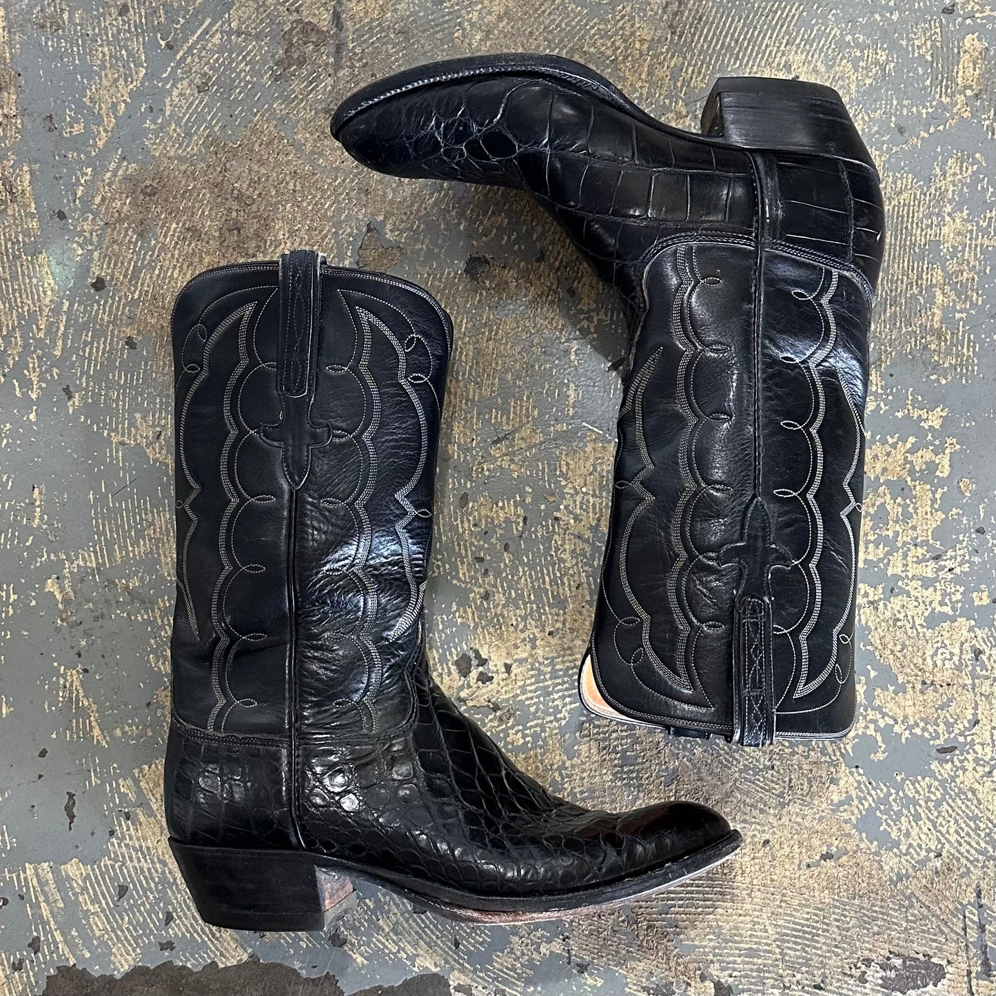 Western Boots Lucchese Lizard 11