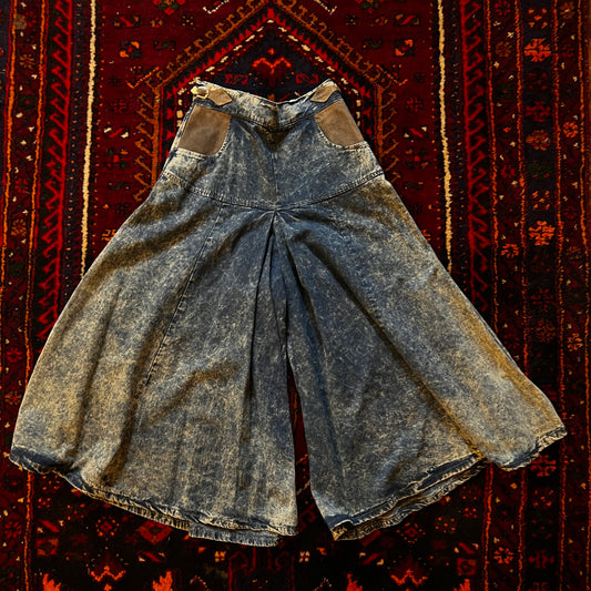 Pants Culotte Acid Wash Size 8