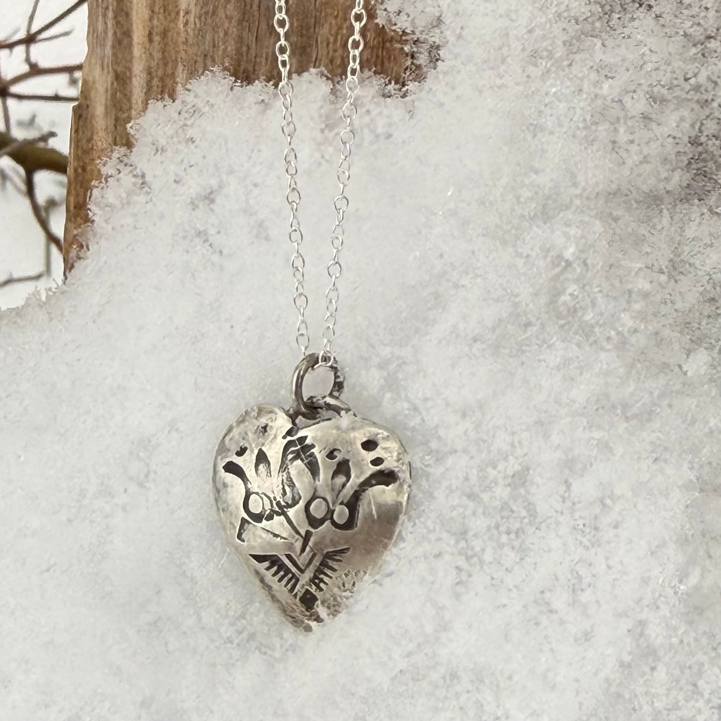 Necklace Sterling silver charm on Sterling chain by Genuine Oklahoma Souvenirs (V925-7)