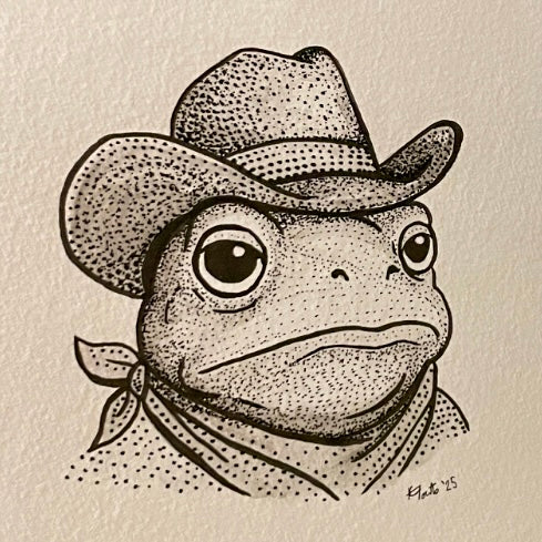 Toad 6x6 Drawing Kaci Fouts Art