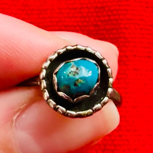 Sterling Turquoise Ring Size 5