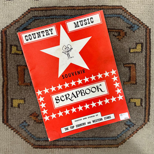 Music Book Country Music Souvenir Scrapbook