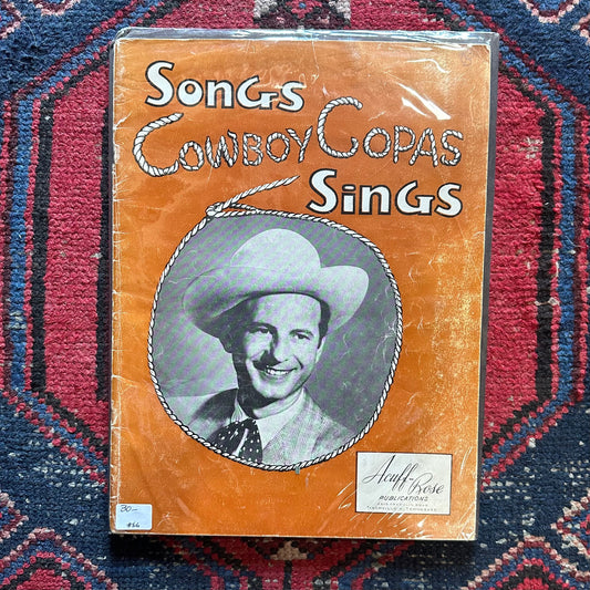 Music Book Songs Cowboy Copas Sing