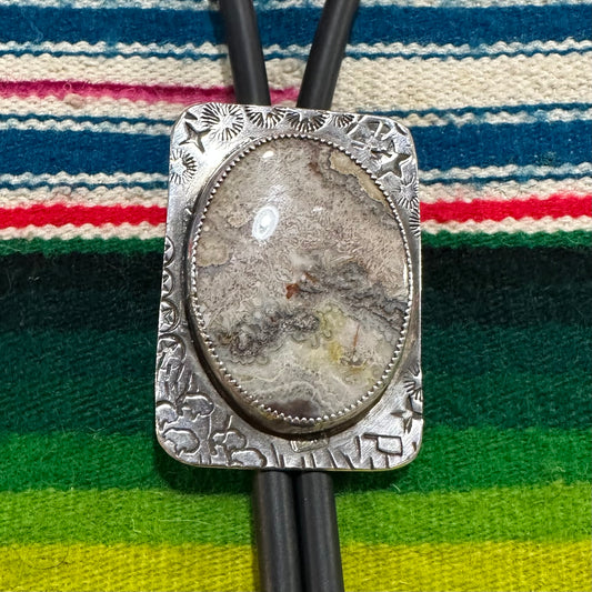 Bolo Agate, rubber, jasper by Genuine Oklahoma Souvenirs (925B8)