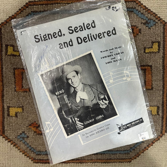 Music Book Signed, Sealed and Delivered