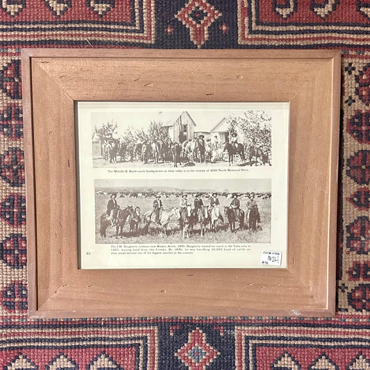 Framed Tulsa Time J.M. Daugherty Cowboys