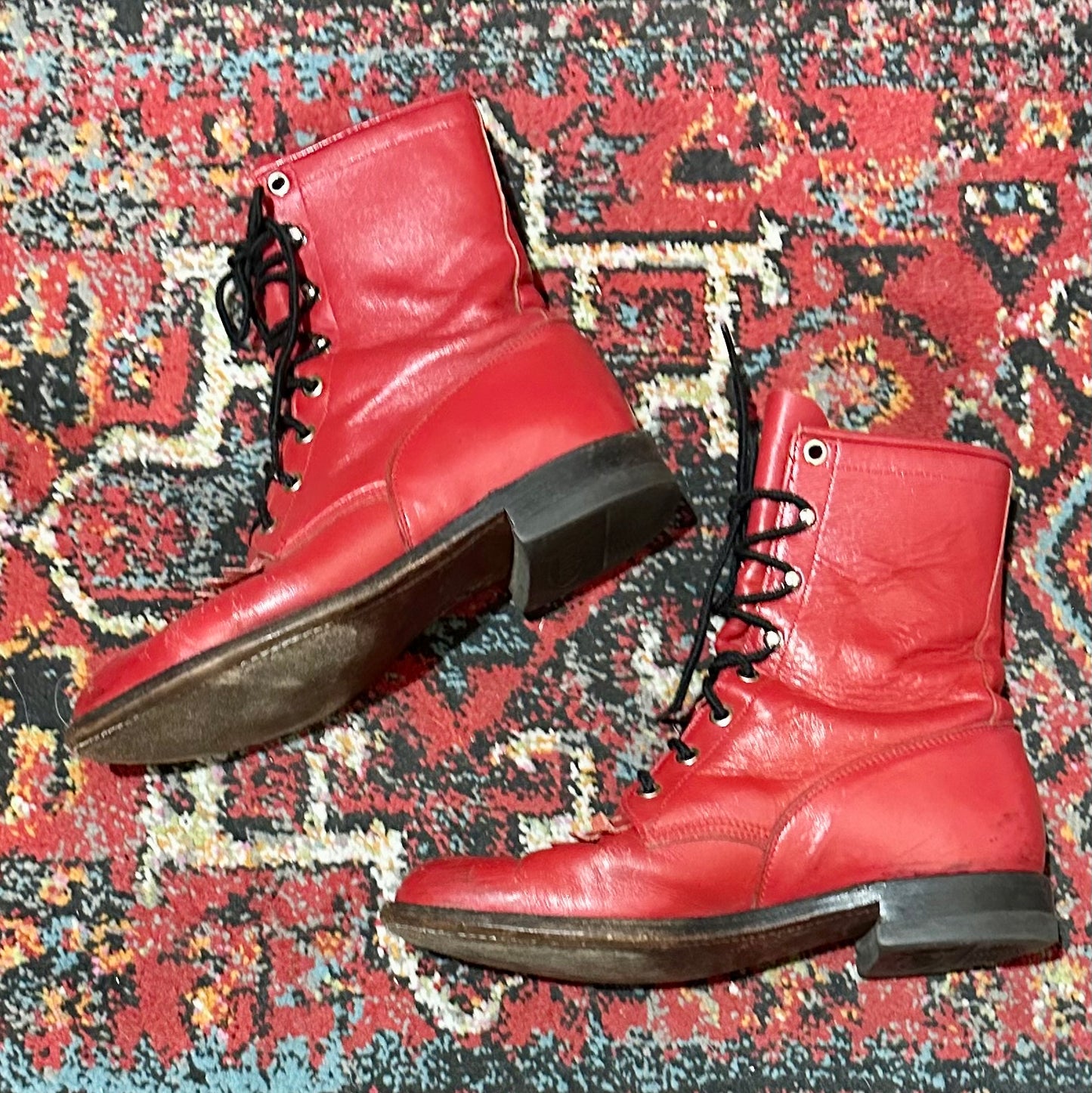 Western Boots Justin Lace-up 7